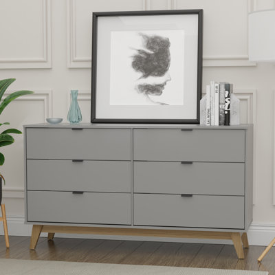 George Oliver Kyrese 6 - Drawer Dresser & Reviews | Wayfair